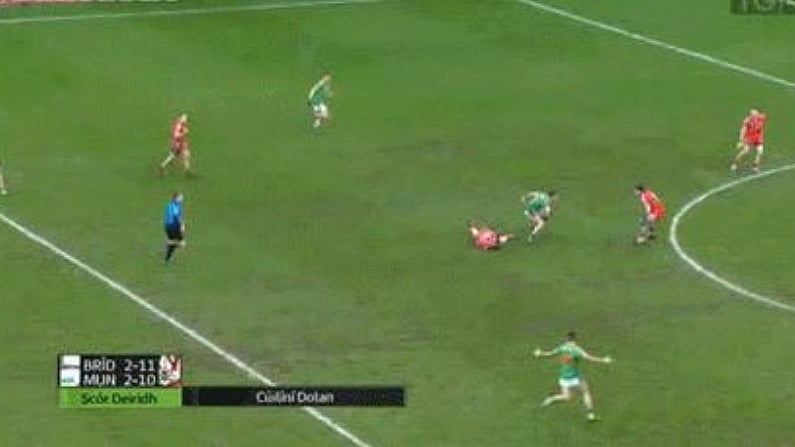 Frankie Dolan's Point To Win St. Brigid's The All-Ireland Club Championship (GIF)