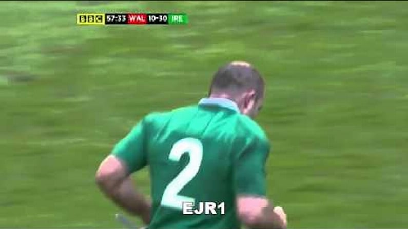 That Huge Craig Gilroy Hit On Leigh Halfpenny. (Video And GIF)