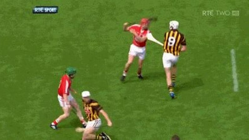 GIF: Those Cork/Kilkenny 2nd Half Throw In Hostilities