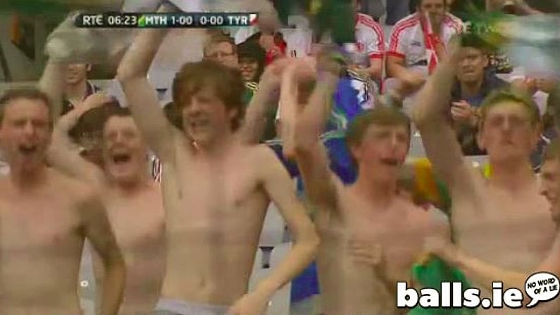 GIF: A Shirtless Meath Fan Is A Happy Meath Fan