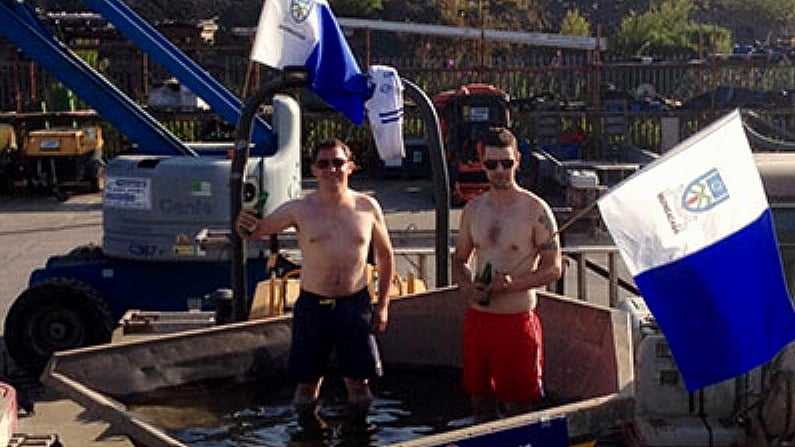 A Pre-Match Dip In The Pool Monaghan Style