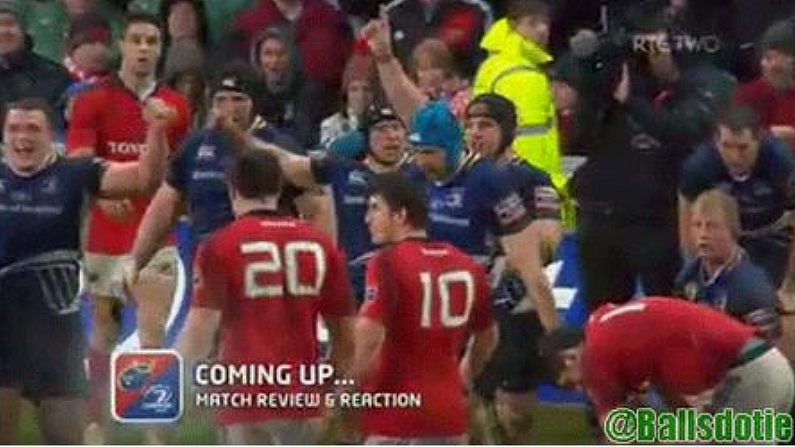 Did Sean O'Brien Copy Paul O'Connell's One Finger In The Air Salute After Victory Over Munster?