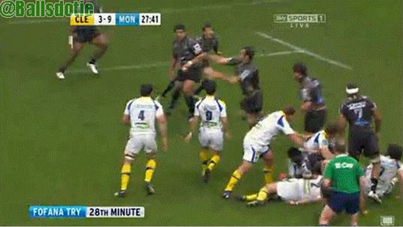 All 6 Tries From The Clermont And Montpellier Heineken Cup Quarter-Final (GIFs)