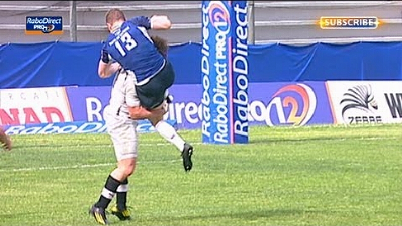 Big Hit On Brian O'Driscoll By Mauro Bergamasco