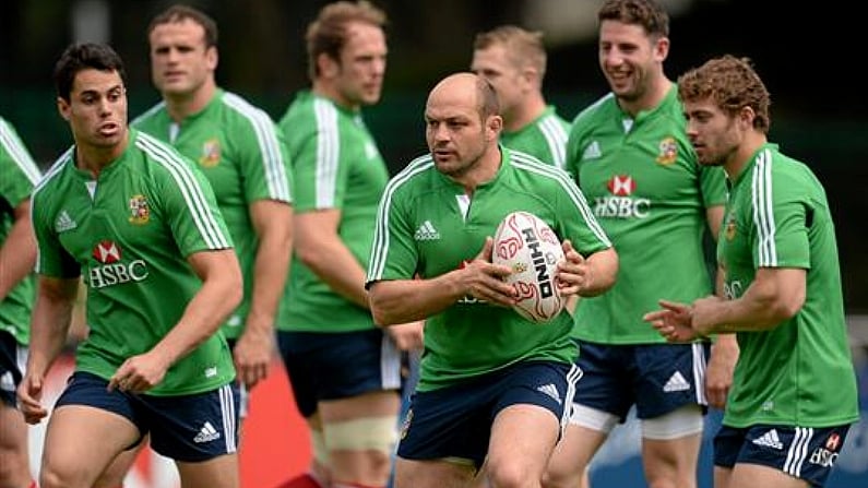 Irish Players Get Down To Action At Lions Training In Hong Kong