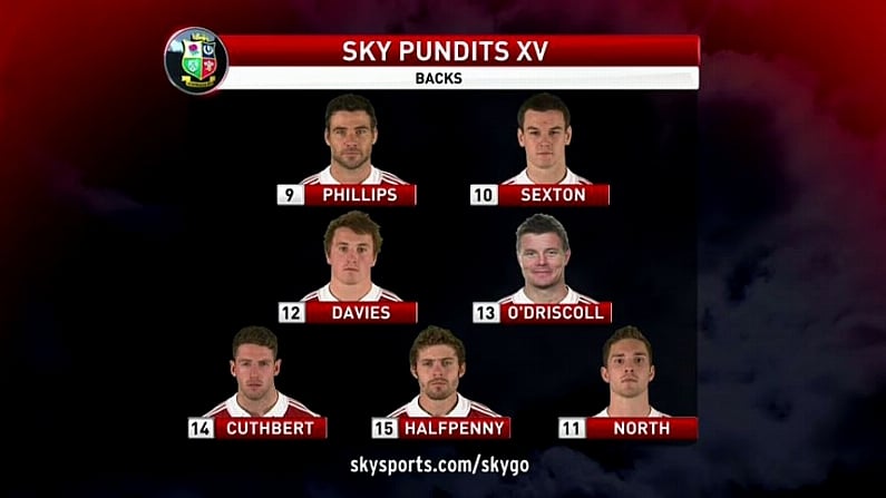 Three Irish In The Sky Pundits XV For The First Lions Test