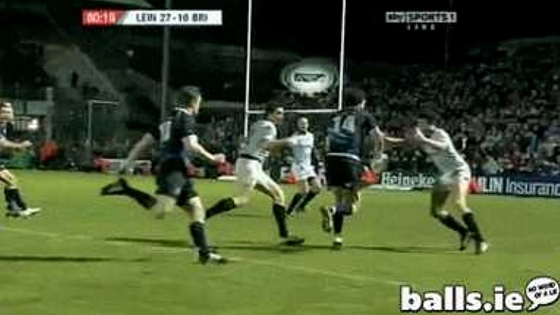 Retro GIF: Shane Horgan's Beautiful Reverse Pass To BOD