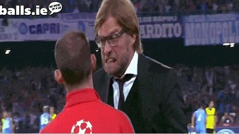 GIF: Jurgen Klopp Absolutely Loses It With The Fourth Official