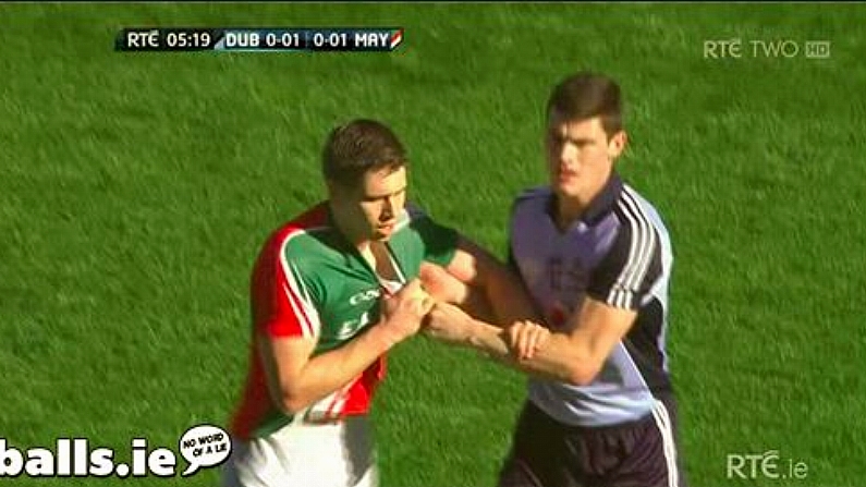 GIF: Diarmuid Connolly Really Wants Lee Keegan's Shirt