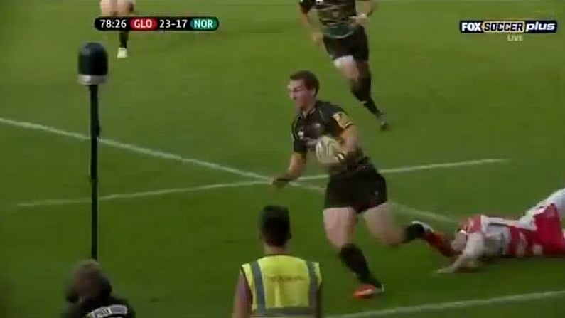 Video: George North Tears Up The Gloucester Defence