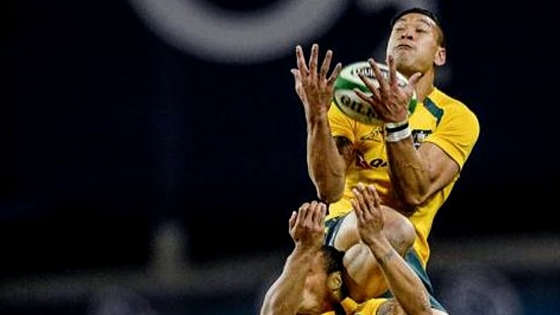 GIF: Israel Folau's Brilliant AFL Style Catch Against Ireland