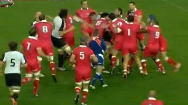 Mass Brawl In Georgia V Canada Rugby Match