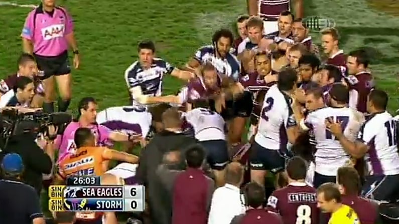 This Is How They Fight In The Australian National Rugby League