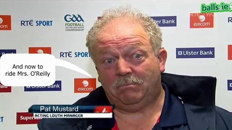 Acting Louth manager, Pat Mustard.