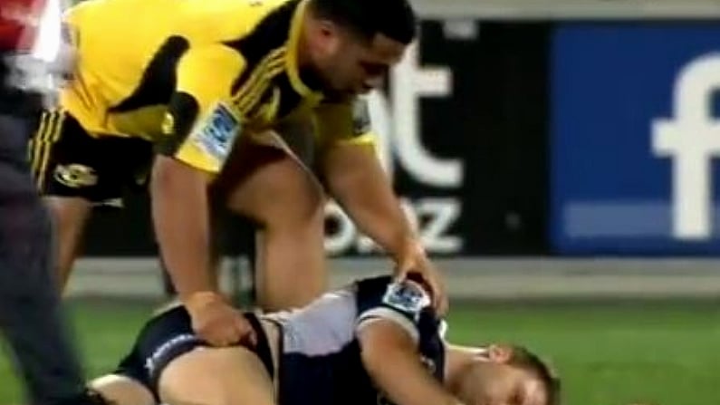 Monster Tackles Followed By Classy Act Of Sportsmanship