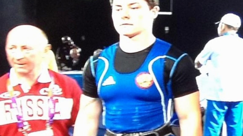 Brian O'Driscoll's Female Olympic Weightlifting Doppleganger