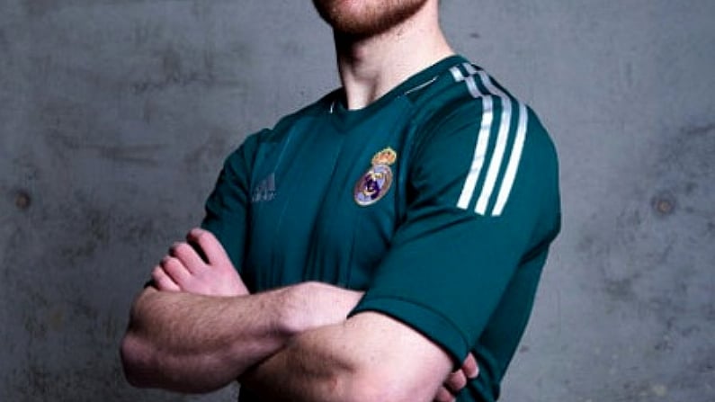 Real Madrid's alternate Champions League jersey is very reminiscent of a Munster shirt.