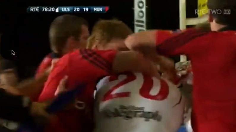 VIDEO: Things get a little heated between Munster and Ulster.