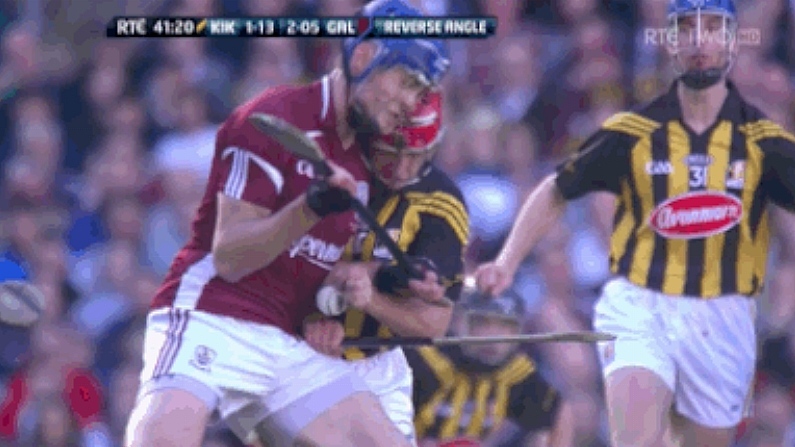 GIF: This bone-crushing hit by Jonathon Glynn on Cillian Buckley belongs in the NFL.