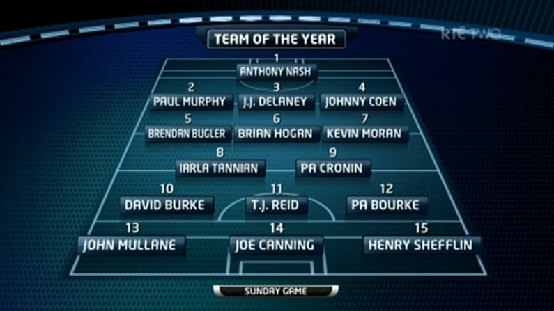 The Sunday Game All-Ireland Hurling Championship Team Of 2012.