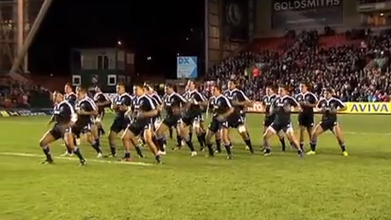 The All Black Maori's performed an epic version of the Haka on Tuesday night.