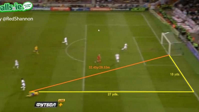 How far out was Ibrahimovic's bicycle kick against England? We have the maths.