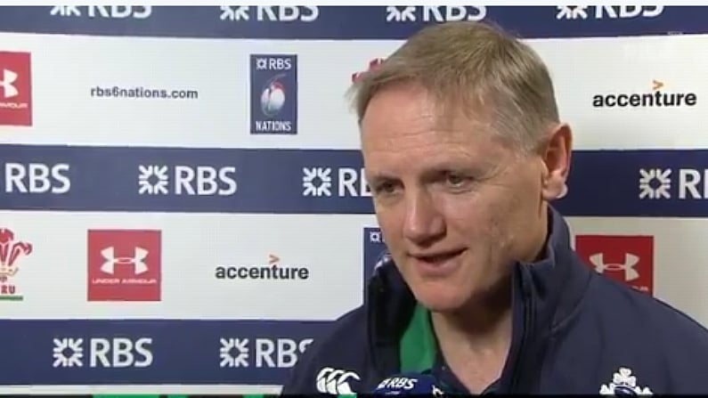 Watch: Joe Schmidt Unimpressed With Welsh Gamesmanship Ahead Of Tonight's Game