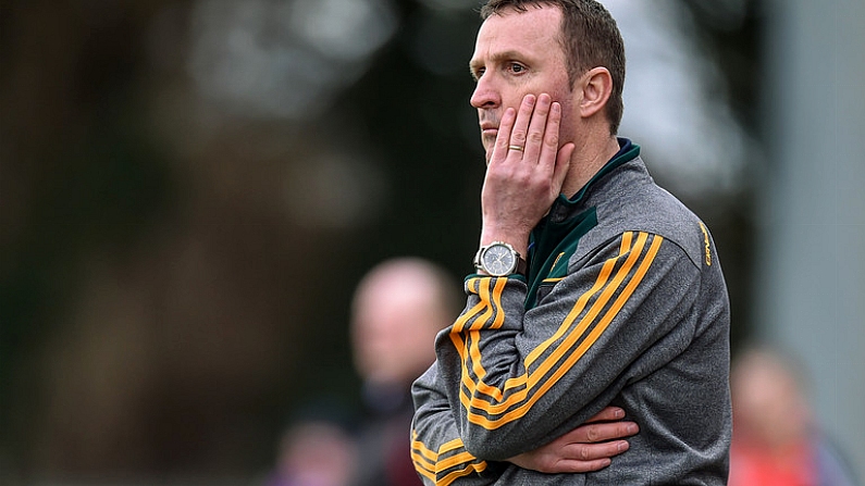 19 March 2017; Andy McEntee manager of Meath during the Allianz Football League Division 2 Round 5 match between Cork and Meath at Pairc Ui Rinn in Cork. Photo by Matt Browne/Sportsfile