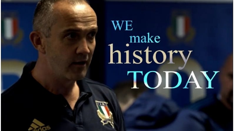 Watch: The Documentary About Conor O'Shea's Italy Beating South Africa Looks Incredible