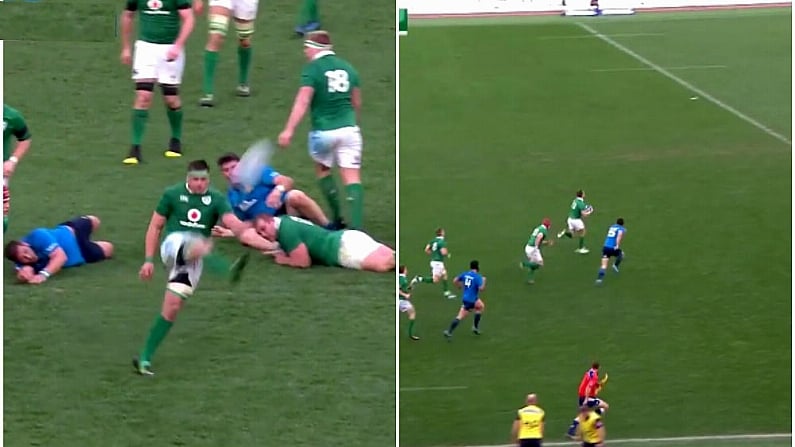 Watch: Brilliant CJ Stander Kick Sets Up Craig Gilroy Hat-Trick