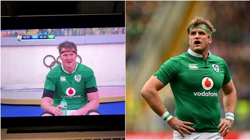 Jamie Heaslip Provides Perfect Caption For Donnacha Ryan Sin Bin Pic