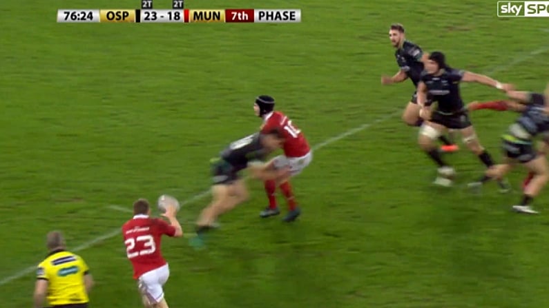 Watch: Munster Recover From 14-Point Deficit To Snatch Late, Late Victory At Ospreys