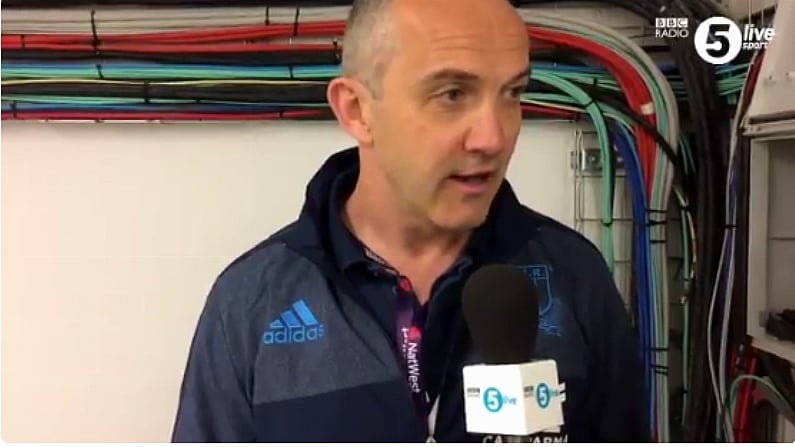 Watch: Conor O'Shea's Superb Response To Matt Dawson's Moronic Tweets