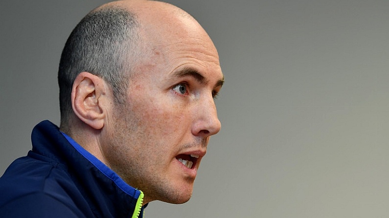 2 January 2017; Leinster backs coach Girvan Dempsey during a press conference at Leinster Rugby Headquarters in UCD, Dublin. Photo by Ramsey Cardy/Sportsfile