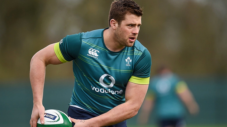 6 March 2017; CJ Stander of Ireland during squad training at Carton House in Maynooth, Co. Kildare. Photo by Seb Daly/Sportsfile