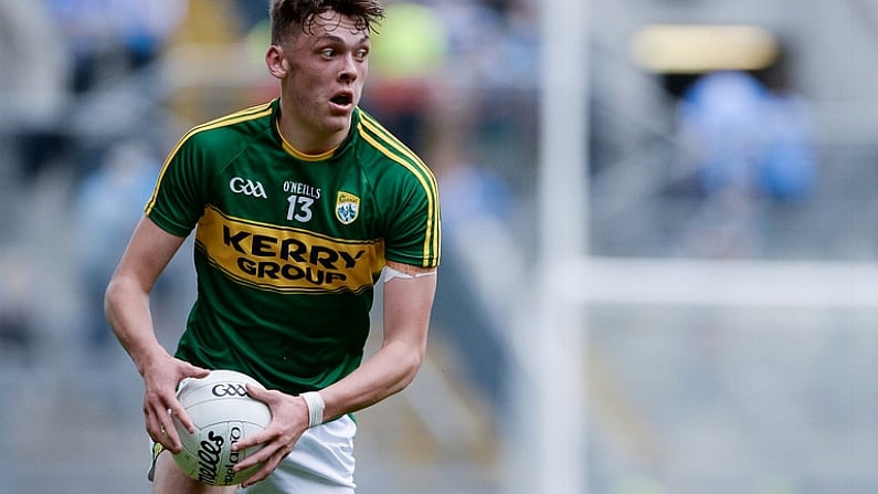 28 August 2016; David Clifford of Kerry during the Electric Ireland GAA Football All-Ireland Minor Championship Semi-Final game between Kerry and Kildare at Croke Park in Dublin. Photo by Piaras O Midheach/Sportsfile