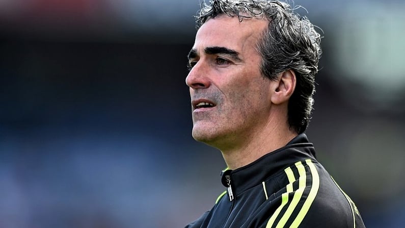 27 April 2014; Jim McGuinness, Donegal manager. Allianz Football League Division 2 Final, Donegal v Monaghan, Croke Park, Dublin. Picture credit: David Maher / SPORTSFILE