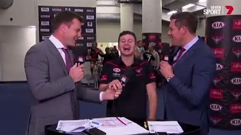 Watch: Tyrone AFL Star Certainly Hasn't Lost His Accent During Time In Australia