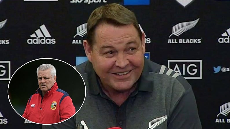 Steve Hansen Enjoyed A Laugh At Warren Gatland's Expense On Thursday