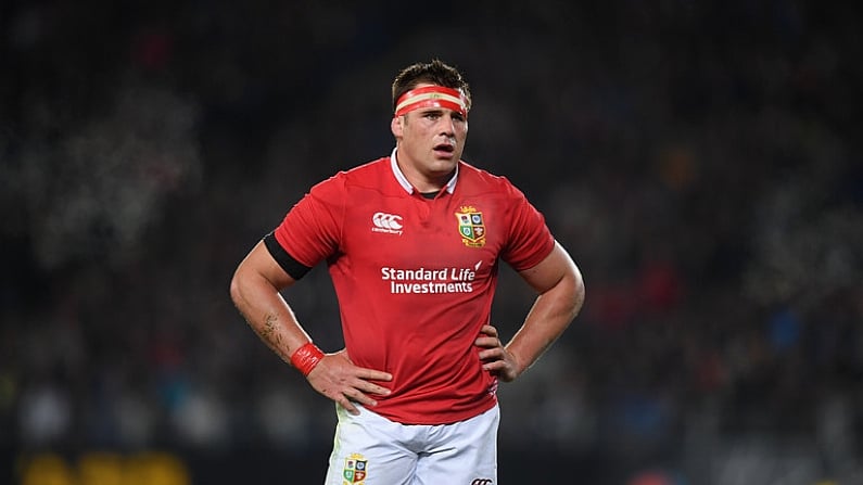 7 June 2017; CJ Stander of the British & Irish Lions during the match between Auckland Blues and the British & Irish Lions at Eden Park in Auckland, New Zealand. Photo by Stephen McCarthy/Sportsfile