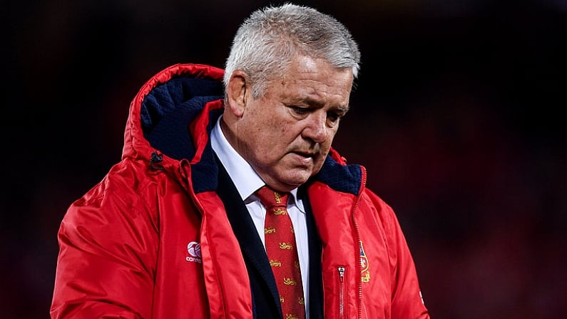 24 June 2017; British & Irish Lions head coach Warren Gatland during the First Test match between New Zealand All Blacks and the British & Irish Lions at Eden Park in Auckland, New Zealand. Photo by Stephen McCarthy/Sportsfile