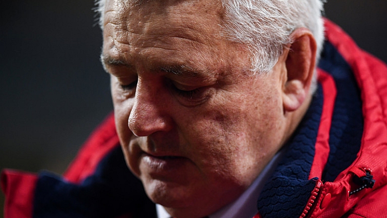 27 June 2017; British & Irish Lions head coach Warren Gatland during the match between Hurricanes and the British & Irish Lions at Westpac Stadium in Wellington, New Zealand. Photo by Stephen McCarthy/Sportsfile