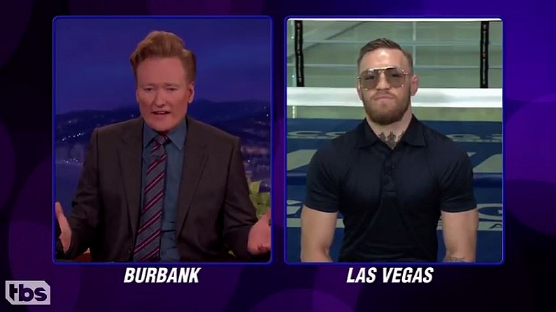 Conor McGregor Makes Bold Prediction For Mayweather Fight On Conan O'Brien Show