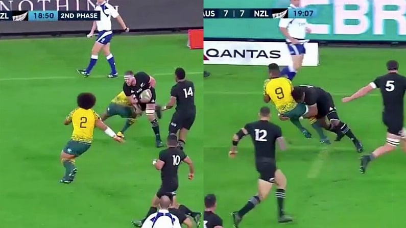 Watch: Outrageous Kieran Reid Offload Followed By Waisake Naholo Smash On Will Genia