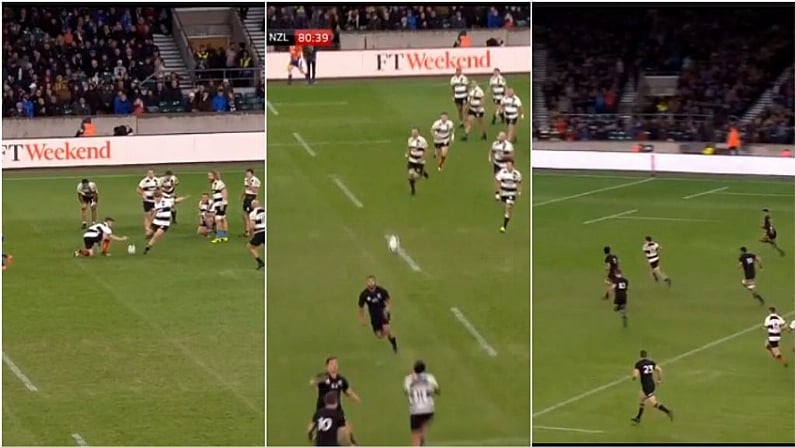 Watch: Barbarians Score Unorthodox, Brilliant Try Against All Blacks