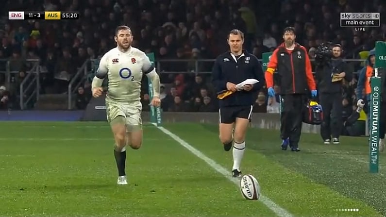 Watch: England Score One Of The Most Fortunate Tries You're Ever Likely To See