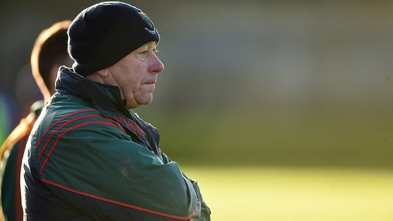 12 November 2017; Rathnew manager Harry Murphy during the AIB Leinster GAA Football Senior Club Championship Quarter-Final match between Rathnew and St Vincent's at Joule Park in Aughrim, Wicklow. Photo by Matt Browne/Sportsfile