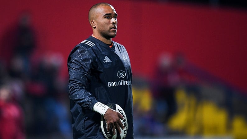 3 November 2017; Simon Zebo of Munster ahead of the Guinness PRO14 Round 8 match between Munster and Dragons at Irish Independent Park in Cork. Photo by Eoin Noonan/Sportsfile