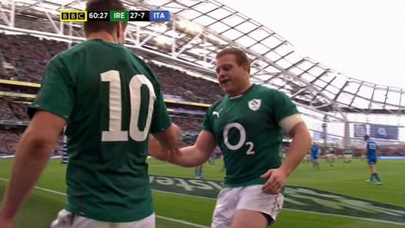 GIF: Sean Cronin Celebration Fail