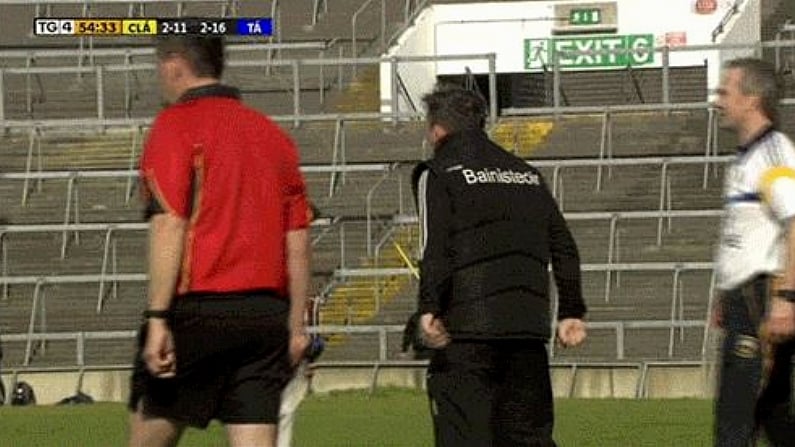 GIF: Davy Fitz Goes Feckin' Bonkers On The Clare Sideline